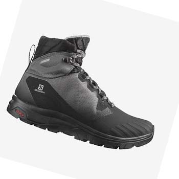 Salomon WoVAYA BLAZE THINSULATE™ CLIMASALOMON™ WATERPROOF Túracipő Női Fekete | HU 2819PJJ